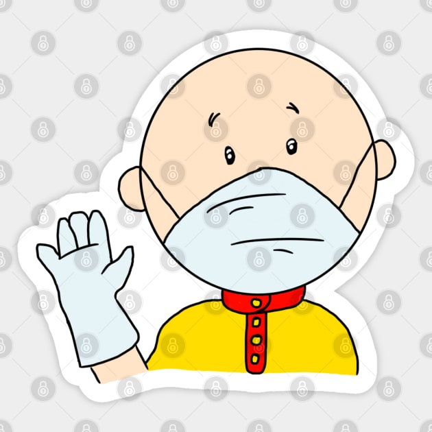 Quarantine Caillou Sticker by BrittXJoe